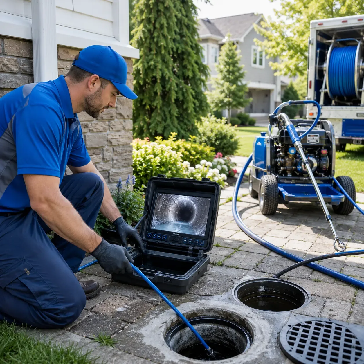 Outdoor drain cleaning professionals serving Nemours, WV